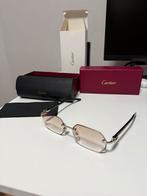 Cartier bril gecustomized bruine glazen diamond cut, Ophalen of Verzenden, Zo goed als nieuw, Bril, Overige merken
