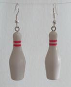 Oorbellen Bowling Pin kegel., Ophalen of Verzenden, Nieuw, Overige materialen, Hangers