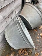 Zinken teilen, Tuin en Terras, Bloembakken en Plantenbakken, Minder dan 30 cm, Rond, Ophalen of Verzenden, Zo goed als nieuw