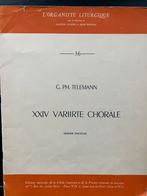 Bladmuziek Teleman XXIV variite choräle orgel, Orgel, Klassiek, Ophalen of Verzenden, Zo goed als nieuw