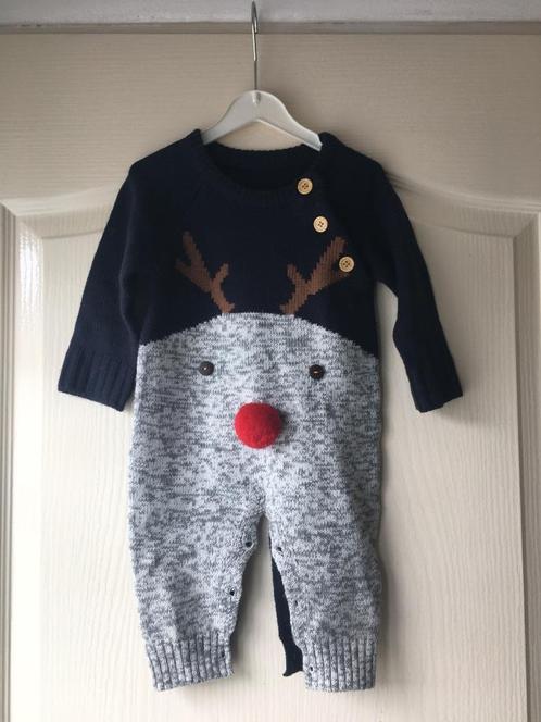 Onesie hert kerst rudolf the red nose reindeer maat 68-70, Kinderen en Baby's, Babykleding | Maat 68, Zo goed als nieuw, Jongetje of Meisje