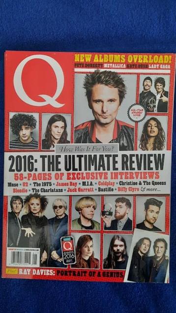 Q 1 -2017 Muse The 1975 U2 James Bay Coldplay Christina & th beschikbaar voor biedingen