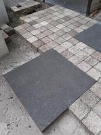Tuintegels Grijs 50x50 cm & gratis cobblestones, Beton, Gebruikt, Ophalen, Terrastegels