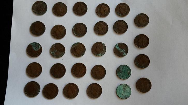 29x cent centen met Koningin Wilhelmina jaartal 1948, Postzegels en Munten, Munten | Nederland, 1 cent, Koningin Wilhelmina, Ophalen of Verzenden