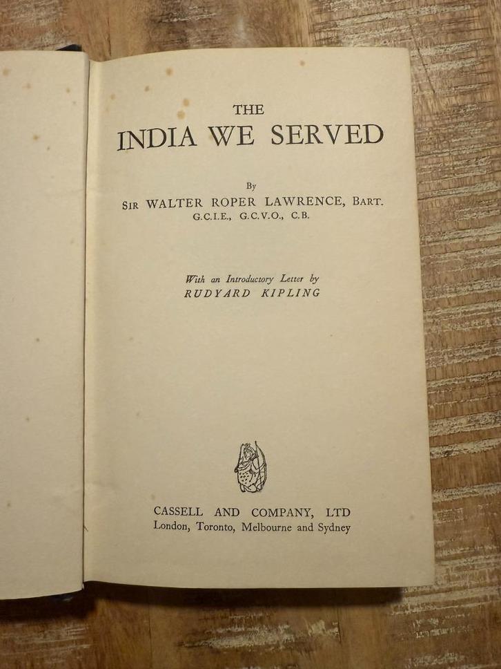The India we served - Sir Walter R. Lawrence 1929, Antiek en Kunst, Antiek | Boeken en Bijbels, Ophalen of Verzenden