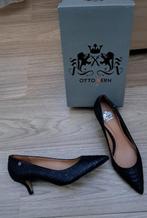 Otto Kern mooie lederen zwarte pumps nieuw  python print 40, Pumps, Zwart, Otto Kern, Nieuw