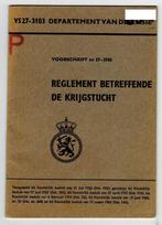 VS 27-3103 1e druk reglement betreffende de krijgstucht Uit, Ophalen of Verzenden, Landmacht, Nederland, Boek of Tijdschrift