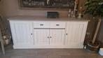 Witte Houten dressoir - 215x50x90 cm, Huis en Inrichting, Kasten | Dressoirs, Ophalen, Zo goed als nieuw, 200 cm of meer, Modern