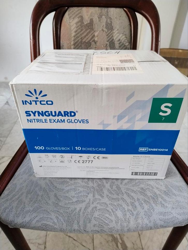 Nitril handschoenen blauw medisch. doos met 1000 stuks., Diversen, Verpleegmiddelen, Zo goed als nieuw, Ophalen