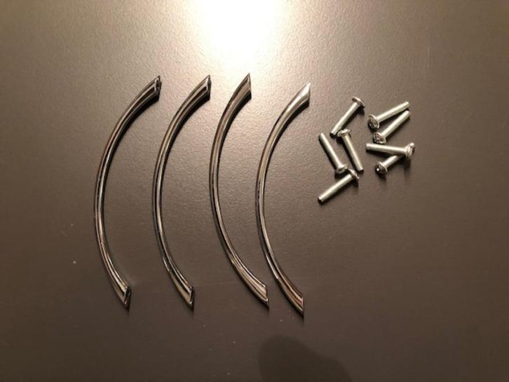 handgreepjes chroom 4stuks, Doe-het-zelf en Verbouw, Hang- en Sluitwerk, Nieuw, Overige typen, Chroom, Ophalen of Verzenden