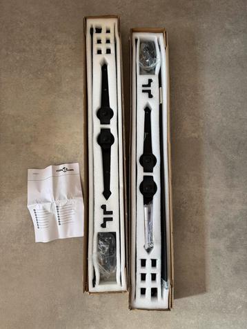 2x Schuifdeur Railsysteem 183cm Zwart vidaXL beschikbaar voor biedingen