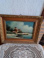Oud Hollands Shilderij Met Houten Lijst, Antiek en Kunst, Ophalen