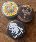 Guns ‘n Roses buttons, Ophalen of Verzenden, Zo goed als nieuw, Figuurtje, Button