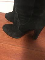 Progetto Zwarte Suède Laarzen Hak - Maat 39, Hoge laarzen, Verzenden, Zwart, Zo goed als nieuw