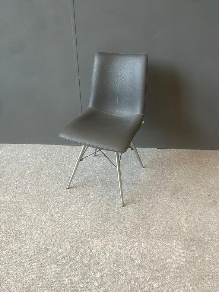 4xAmbra eetkamerstoelen, Huis en Inrichting, Stoelen, Nieuw, Vijf, Zes of meer stoelen, Metaal, Stof, Verzenden