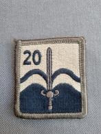 Borstpatch 20 NATRES BAT, Verzamelen, Ophalen of Verzenden, Landmacht, Nederland, Embleem of Badge