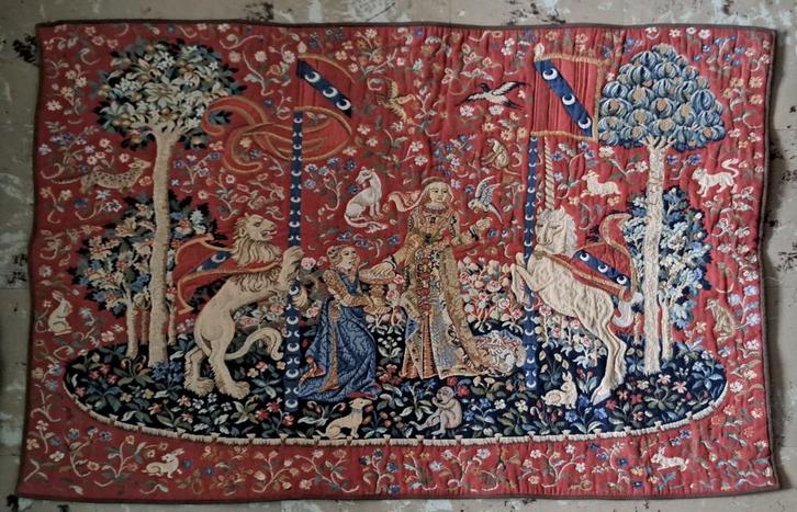 parachtige gobelijns wandtapijt, Antiek en Kunst, Antiek | Kleden en Textiel, Ophalen