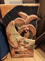 Houtsnijwerk visser, Ophalen