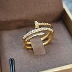 14k gouden spijker ring, Nieuw, Ophalen of Verzenden, Dame, Goud