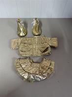 Build a Bear kleding - Gouden jas rok en schoenen, Kinderen en Baby's, Speelgoed | Knuffels en Pluche, Overige typen, Ophalen of Verzenden