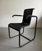 Vintage stoel, Huis en Inrichting, Stoelen, Ophalen, Gebruikt, Zwart, Metaal