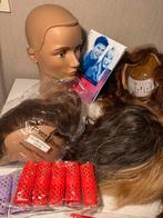 Oefenhoofd met Pruiken & Accessoires, Ophalen of Verzenden, Gebruikt, Toebehoren