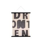 Hkliving schoolplaatletters, geprint op katoen, Ophalen of Verzenden, Zo goed als nieuw