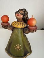 Vintage Italiaans keramiek engel: Bozner Thun, kandelaar, Ophalen of Verzenden, Zo goed als nieuw, Religie