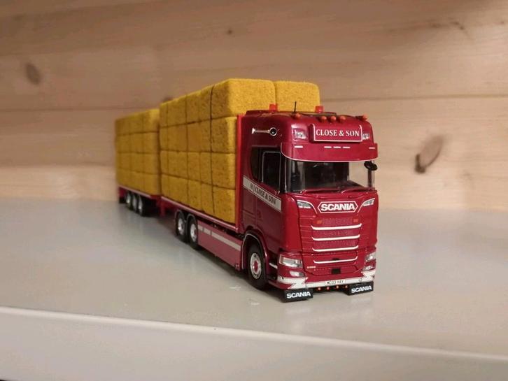 Scania NGS S500 Close & Son combinatie Tekno, Hobby en Vrije tijd, Modelauto's | 1:50, Nieuw, Bus of Vrachtwagen, Tekno, Ophalen of Verzenden
