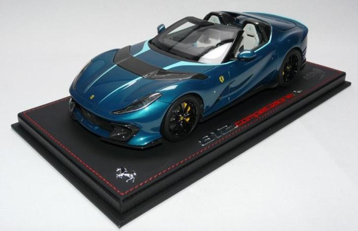 Ferrari 812 Comp. Aperta Blue Capri 1:18 P18209R van BBR, Hobby en Vrije tijd, Modelauto's | 1:18, Nieuw, Auto, Overige merken