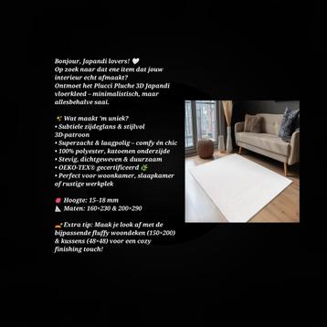 Fluffy Japandi vloerkleden NIEUW (ZACHT AANVOELEND) beschikbaar voor biedingen