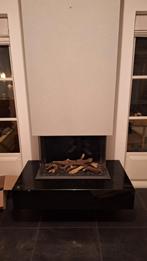 DRU gas haard met schouw en RVS rookgasafvoer, Huis en Inrichting, Haarden, Ophalen, Zo goed als nieuw, Inbouwhaard, Gashaard