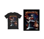 Megadeth Santa Vic Chimney T-Shirt - Officieel, metal, rock, Ophalen of Verzenden, Nieuw, Kleding