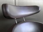 Variér (Stokke) Peel (Donkerbruin Leder), Heel Mooi!, Huis en Inrichting, Fauteuils, Ophalen, Zo goed als nieuw, Variér, Metaal