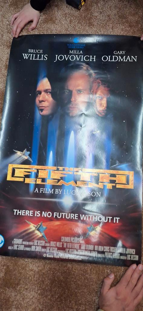 The Fifth Element Filmposter, Verzamelen, Posters, Gebruikt, Film en Tv, A1 t/m A3, Rechthoekig Staand, Ophalen
