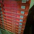 Partij rode bakken 600x400x120 62 stuks, Doe-het-zelf en Verbouw, Ophalen, Zo goed als nieuw, Minder dan 35 cm