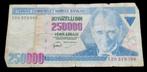 *  TURKIJE  -  1970 -  250.000 Lira   **, Postzegels en Munten, Bankbiljetten | Europa | Niet-Eurobiljetten, Verzenden, Overige landen