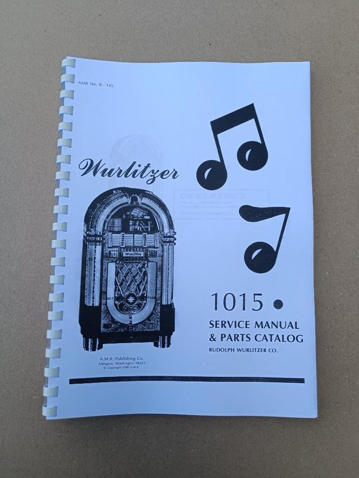 Service Manual: Wurlitzer 1015 (1946) jukebox nieuw !!, Verzamelen, Automaten | Jukeboxen, Nieuw, Overige merken, 1970 tot heden