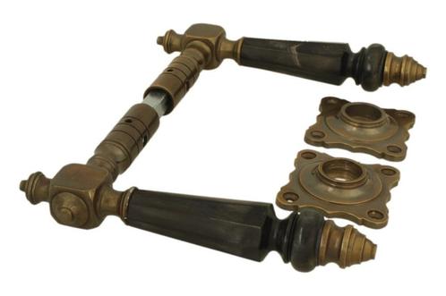 antieke modellen deurklinken met hoorn, Doe-het-zelf en Verbouw, Hang- en Sluitwerk, Nieuw, Klink of Kruk, Koper of Messing, Ophalen of Verzenden