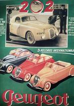 Peugeot 202 poster, Ophalen of Verzenden, Zo goed als nieuw, A1 t/m A3, Overige onderwerpen