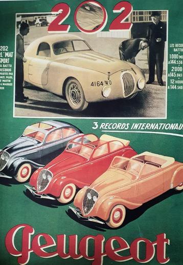 Peugeot 202 poster beschikbaar voor biedingen