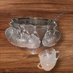Luxe Punch Bowl Set - Perfect voor Feestdagen!, Huis en Inrichting, Ophalen, Schaal, Rond, Glas