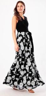 Phase Eight luxe elegante lange jurk zwart wit borduursel 36, Overige kleuren, Verzenden, Zo goed als nieuw, Phase Eight