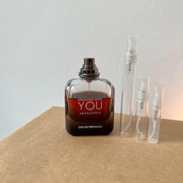Armani Stronger With You Absolutely Sample - Snel Verzonden beschikbaar voor biedingen