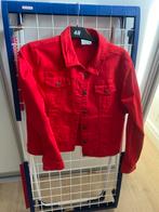 Rood spijkerjasje, dikke kwaliteit, valt als mt M 38/40, Ophalen of Verzenden, Zo goed als nieuw, Maat 38/40 (M), Rood