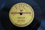 Elvis Presley Mystery train 78 toeren 78 rpm Sun Records 223, Ophalen of Verzenden, Gebruikt, 10 inch, Rock-'n-Roll