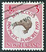 New Zealand 1959 Kiwi Jamboree Badge sg771 -20, Postzegels en Munten, Ophalen of Verzenden, Gestempeld