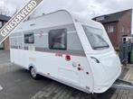 Sterckeman Starlett 470 PE / 6 persoons / Unico voortent, Caravans en Kamperen, Dwarsbed, Sterckeman, Bedrijf, Treinzit