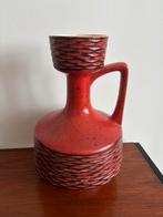 vintage vaas west germany wg vazen retro rood zwart, Ophalen