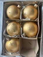 Mondgeblazen kerstglas champagne/ goud, Ophalen of Verzenden, Zo goed als nieuw